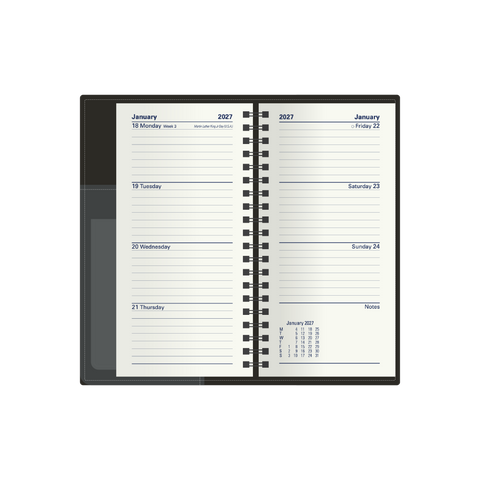 2027 Collins Associate II B6/7 Weekly Diary | Lay-Flat Wiro Planner