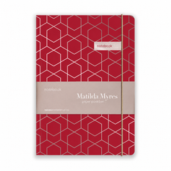 Matilda Myres | A5 Ruled Notebook with Rose Gold Foil