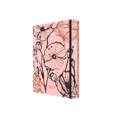 Abstract Botanticals - A5 Week-To-View Diary - 2025 Calendar Year Planner