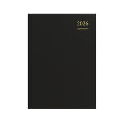 Essential - A4 Day-to-Page Diary with Appointments - 2026 Calendar Year Planner