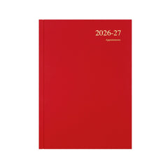 2026-2027 - Mid/Academic Year Planner - 13 Month A4 Week-to-View with Appointments - Yellow - Collins Debden Essential Range