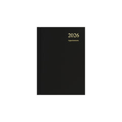 Essential - A5 Day-to-Page Diary with Appointments - 2026 Calendar Year Planner