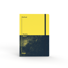 Dates & Dreams - A5 Undated Week to View Diaries - Method & Magic - Yellow
