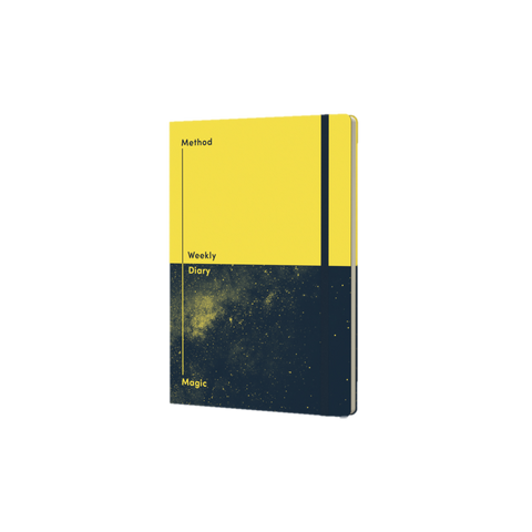 Dates & Dreams - A5 Undated Week to View Diaries - Method & Magic - Yellow