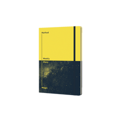 Dates & Dreams - A5 Undated Week to View Diaries - Method & Magic - Yellow