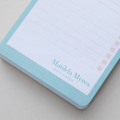 Matilda Myres Magnetic Shopping List Pad | Slim Fridge Notepad