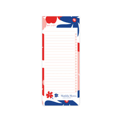 Matilda Myres Floral Magnetic Shopping List Pad | Fridge Notepad