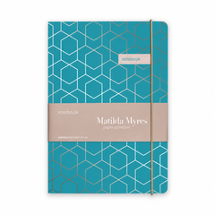 Matilda Myres | A5 Ruled Notebook with Rose Gold Foil